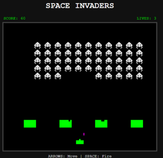 Space invaders demo